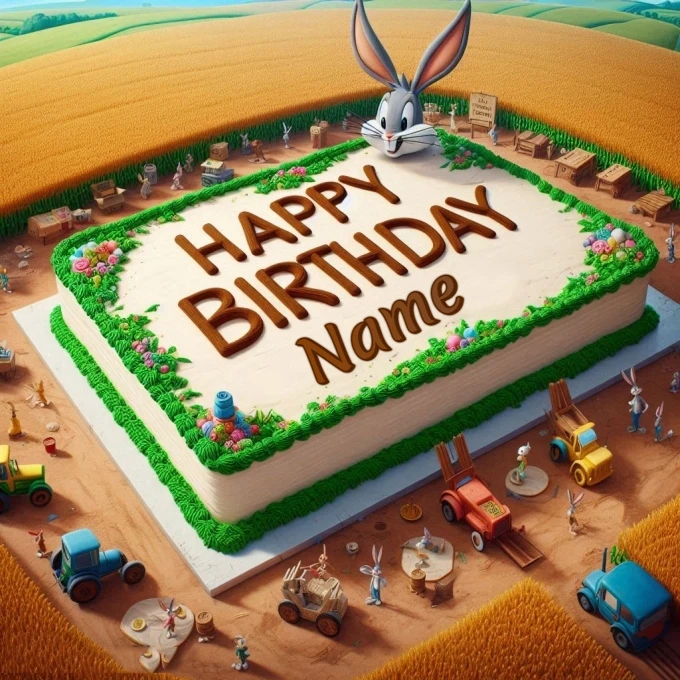 Personalize Your Whimsical Birthday Scene with Your Name