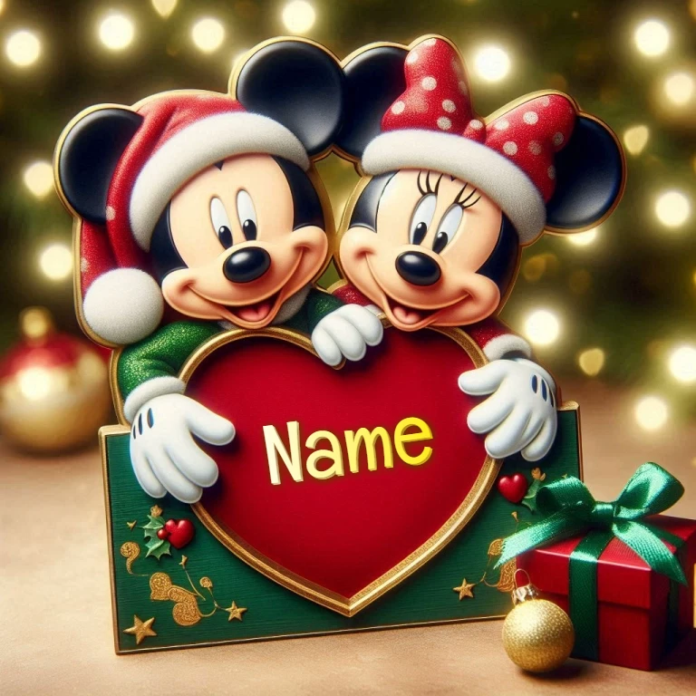 Personalize Holiday Magic with Mickey and Minnie in Festive Style