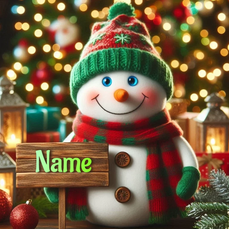 Personalize a Festive Snowman Image for Heartfelt Holiday Cheers