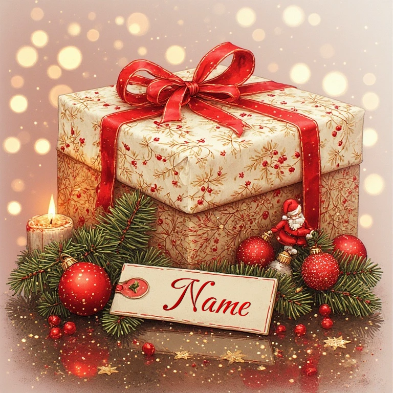 Personalize Your Holiday Wishes with a Festive Gift Image