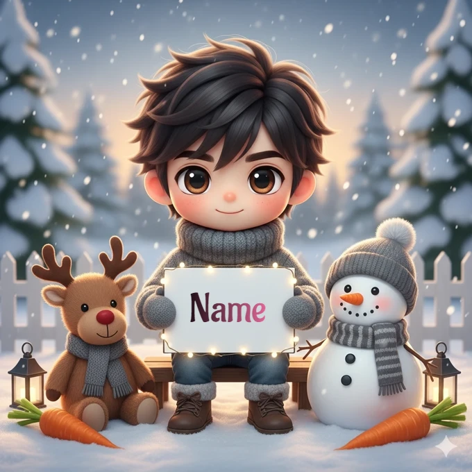 Create Festive Cheer with a Personalized Snowman Image
