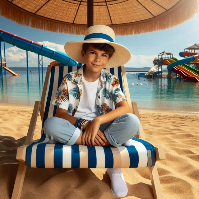 Transform Your Face into a Playful Child at the Summer Resort