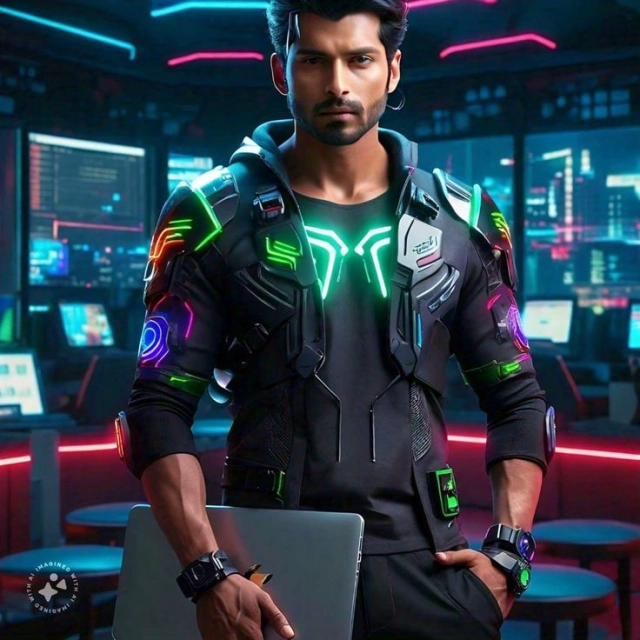 Become the Hero Face Swap into a Radiant Digital World