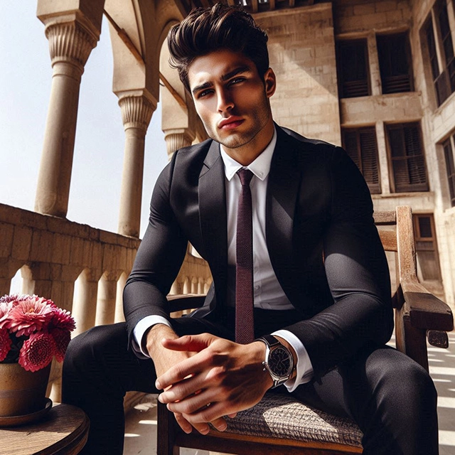 Transform Your Look with Our Elegant Suit Face Swap Tool