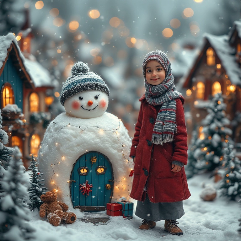 Swap Your Face in Winter Wonderland Photo
