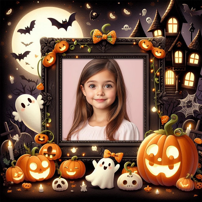 Transform Your Photos with a Spooky Halloween Frame