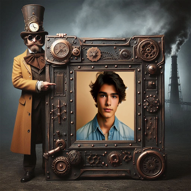 Transform Your Photos with a Steampunk Frame Adventure