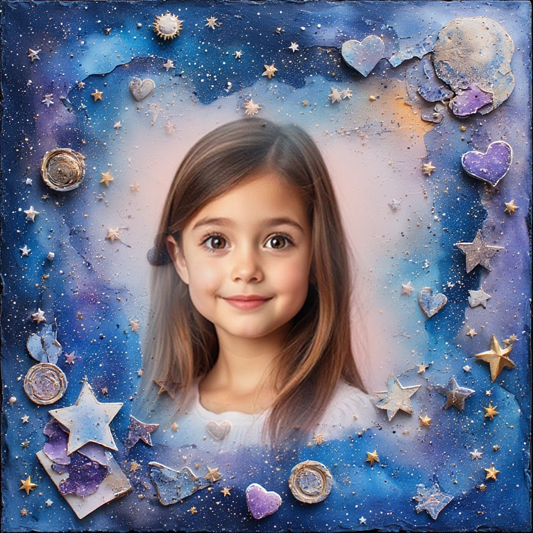 Transform Your Photos with a Magical Cosmic Frame