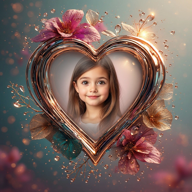 Transform Memories with a Romantic Heart Frame