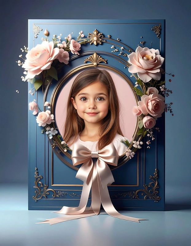 Transform Your Memories with Our Romantic Gold Frame
