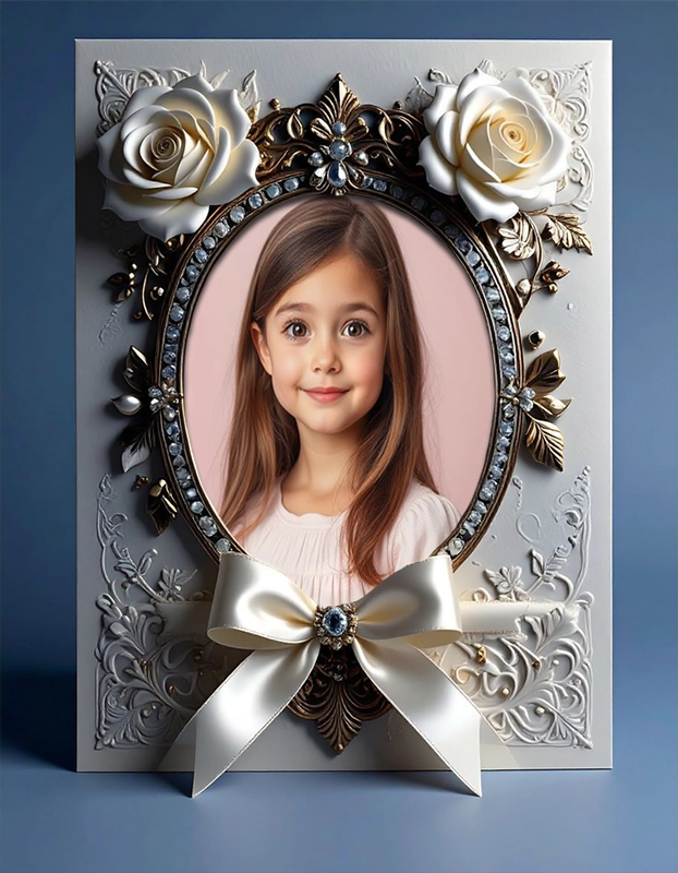 Enchant Your Photos with a Luxurious Floral Frame