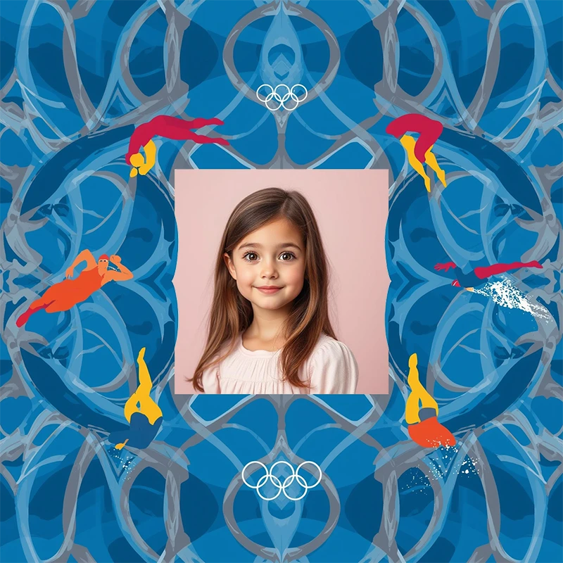 Dive Into Olympic Glory With Our Swimming Photo Frame