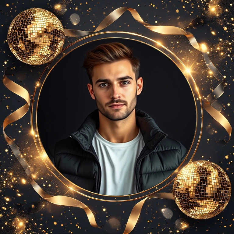 Transform Your Photos with a Glamorous New Year's Eve Frame