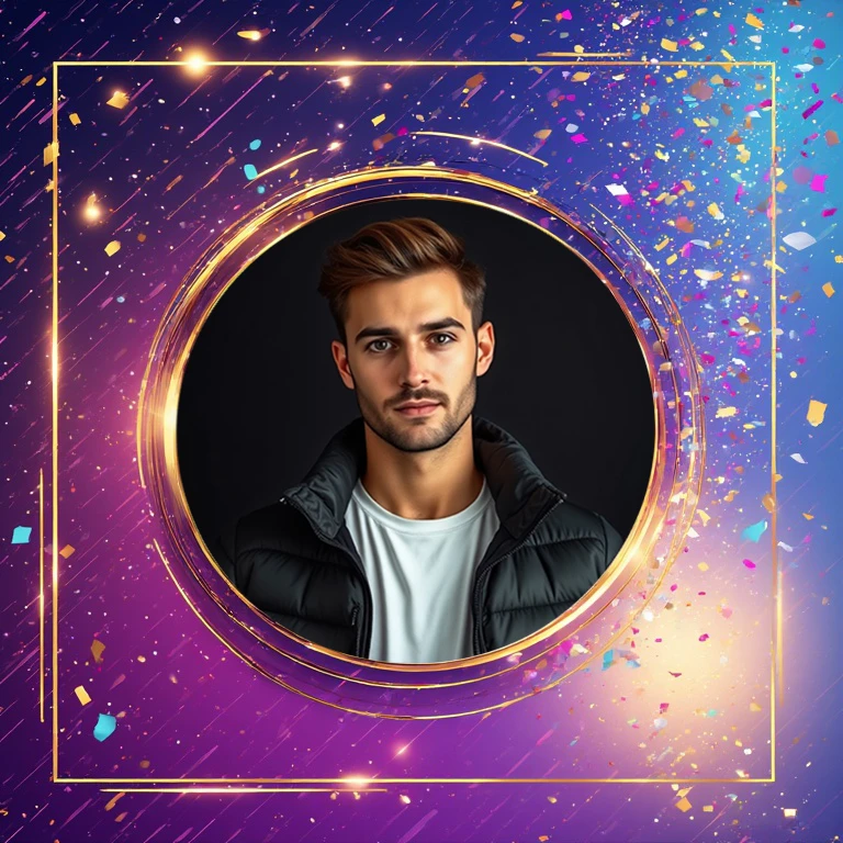 Capture New Year Magic with a Vibrant Celebration Frame