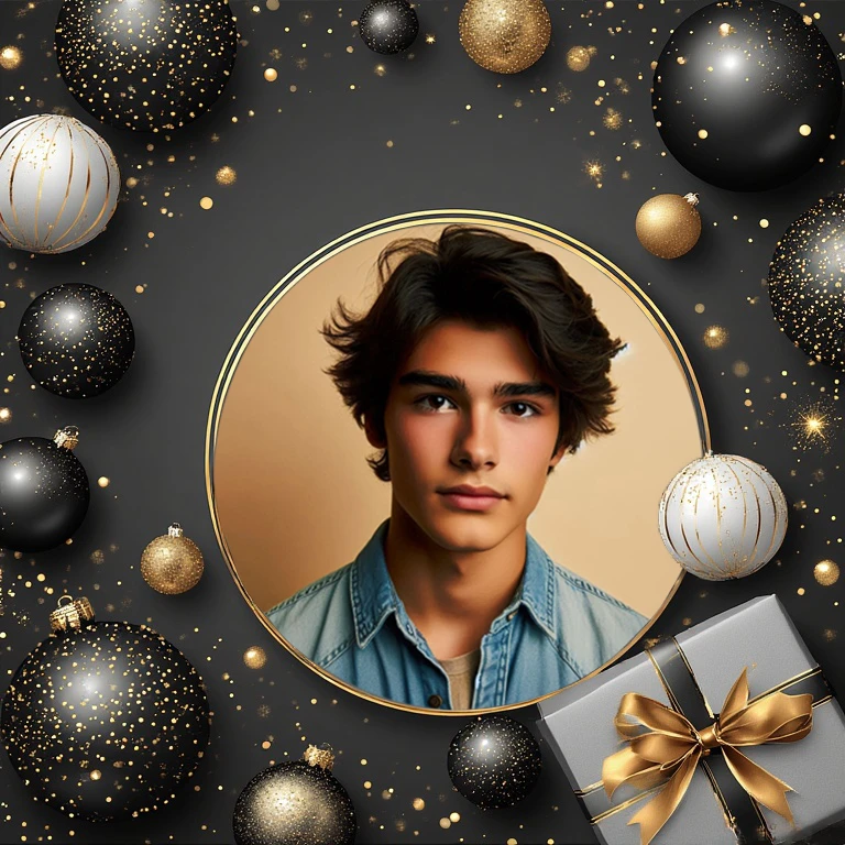Capture New Year’s Elegance with Our Customizable Frame