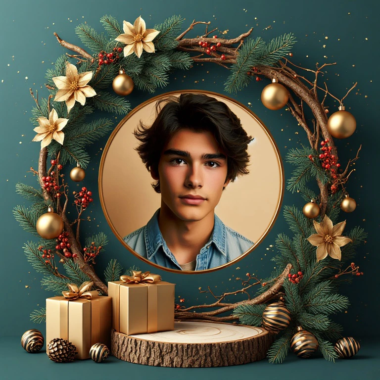 Transform Your New Year Photos with a Rustic-Chic Wreath